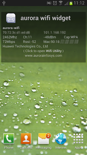 aurora wifi widget