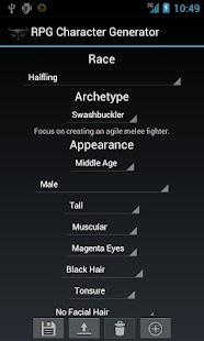   RPG Character Generator- screenshot thumbnail   