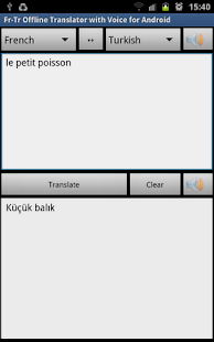 Fr-Tr Offline Voice Translator - náhled