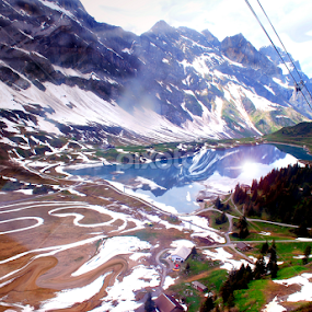 A view from Mt.Titlis :Swiss  by Sajal Gupta - Landscapes Mountains & Hills