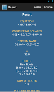Lastest Quadratic Equation plus APK