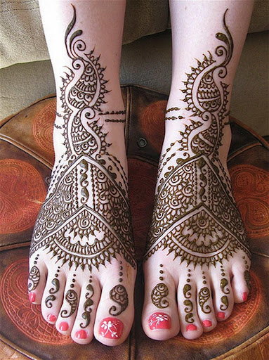 Feet Mehndi Designs 2014