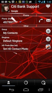 Download RocketDial Cool Red Theme APK