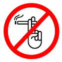 Stop smoking! No smoking logo