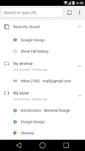 Chrome Browser - Google - screenshot thumbnail