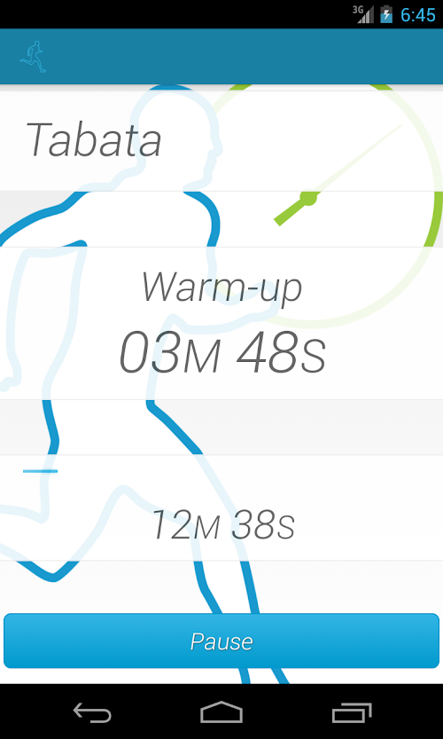 Android application HIIT Timer screenshort
