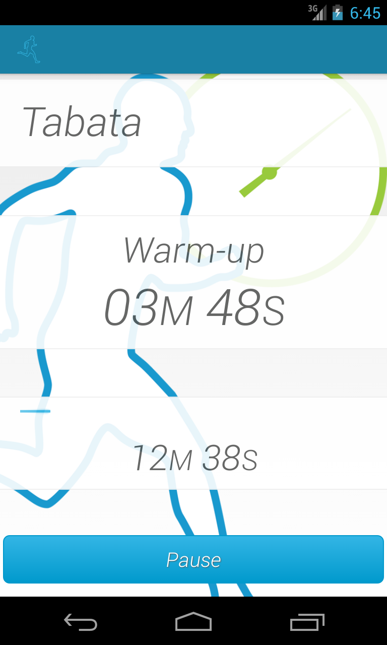 HIIT Timer Screen 1