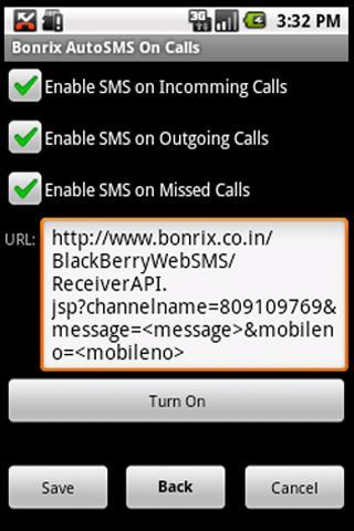 Bonrix AutoSMS on Calls