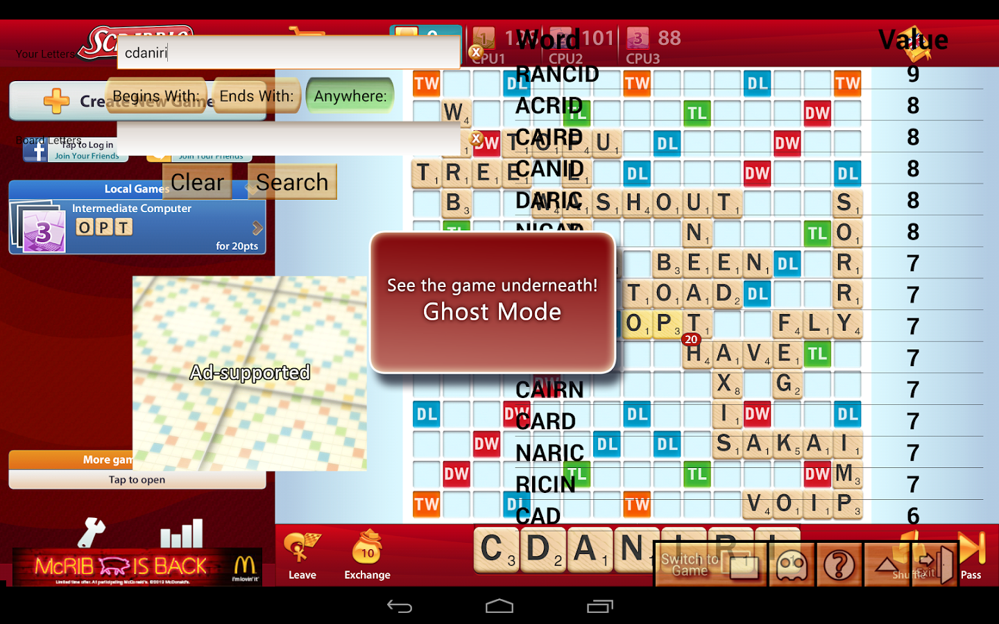 Word Breaker (Scrabble Cheat) screenshot