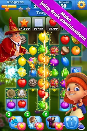 Screenshot 1 Fruit Land – match3 adventure 1.202.0 APK MOD