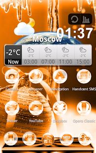 Free Download NEXT LAUNCHER OrangeNY THEME APK for Android