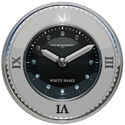 white snake clock widget