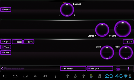 poweramp skin glow purple Screenshots 5