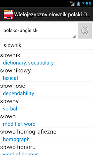 Wielojęzyczny słownik polski