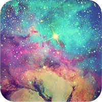 虹色の綺麗な銀河の壁紙 かわいいスマホ待受壁紙 Androidアプリ Applion