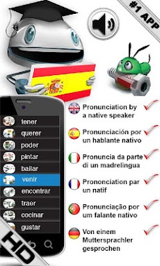 スペイン語の動詞を学ぶ HD LearnBotsのおすすめ画像1