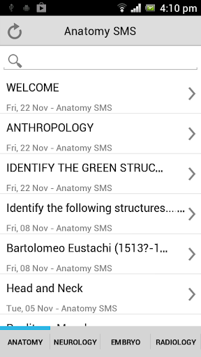 Anatomy SMS