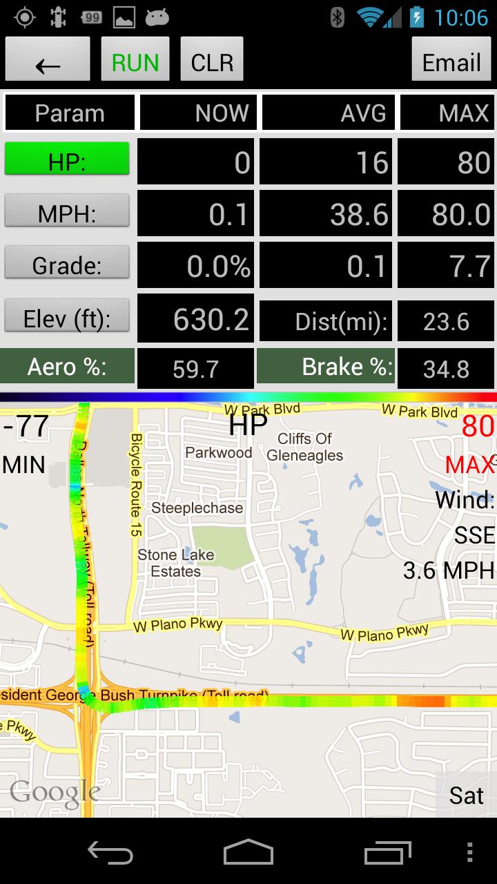 Auto Horse Power Meter Screen 2