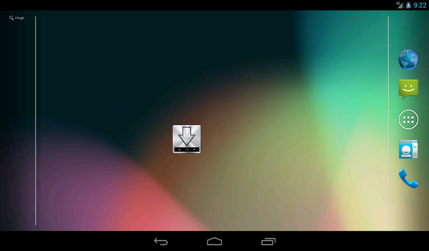 Hide System Bar(Full Screen) Screen 1