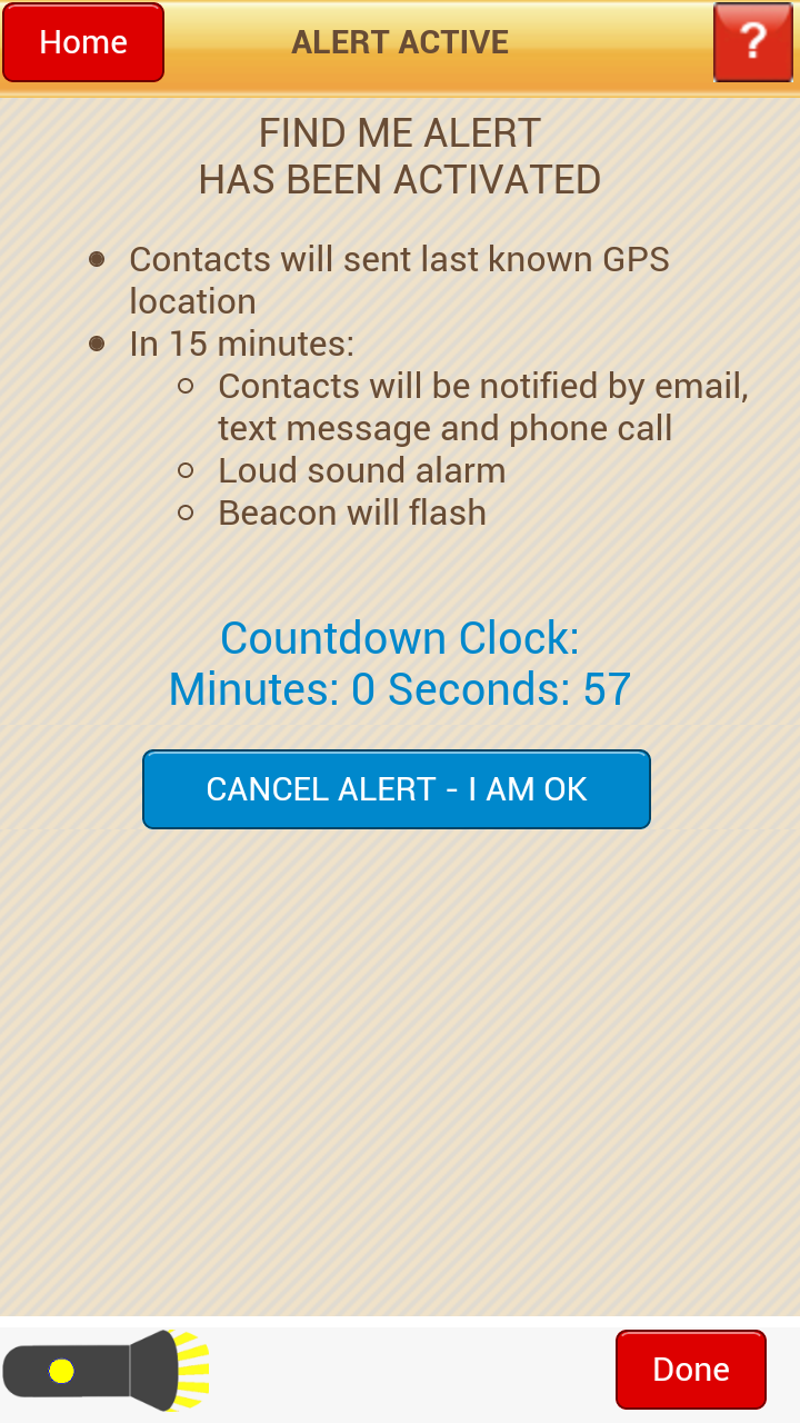 Find Me -- Tornado Safety App Screen 3
