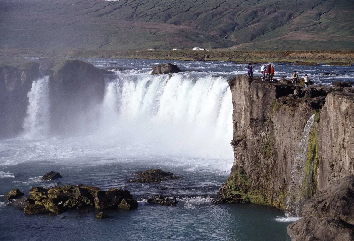 Iceland-Godafoss-waterfall - Goðafoss (Anglicized as Godafoss) waterfall in Iceland.