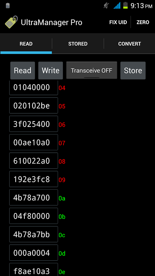 Android application UltraManager Pro screenshort