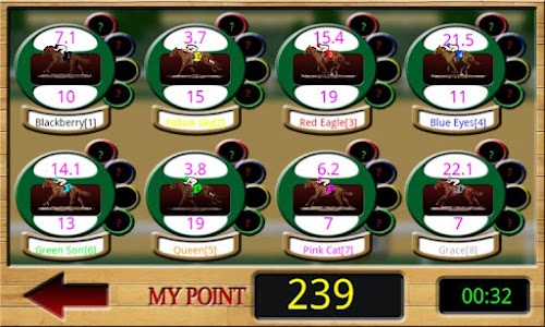 Android application horse race screenshort