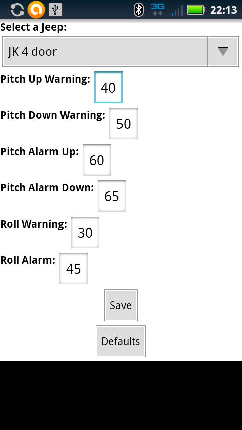 Frog Clinometer Screen 3