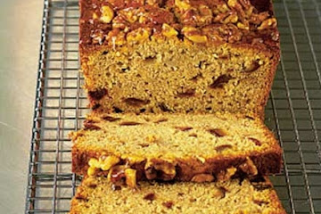 Walnut, date & honey cake