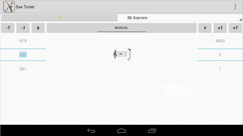 Sax Tuner Pro Screen 3