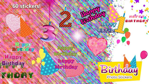 Birthday Photo Stickers