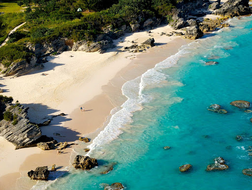 Warwick Long Bay beach in Bermuda. Bermuda's beaches are some of the finest in the world.