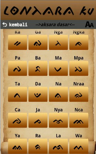 Learning Lontara Alphabet