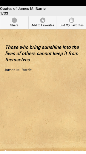 Quotes of James M. Barrie