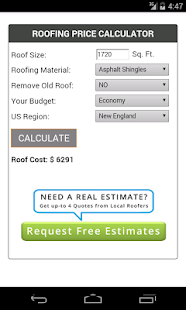 Roofing Calculator - FREE Screenshots 1