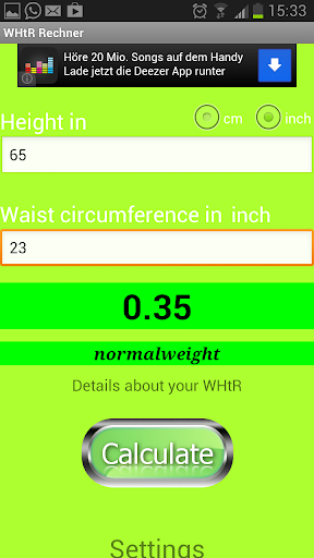 【免費健康App】WHtR Calculator-APP點子