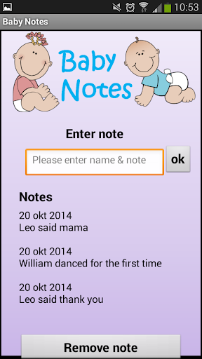 Baby Notes