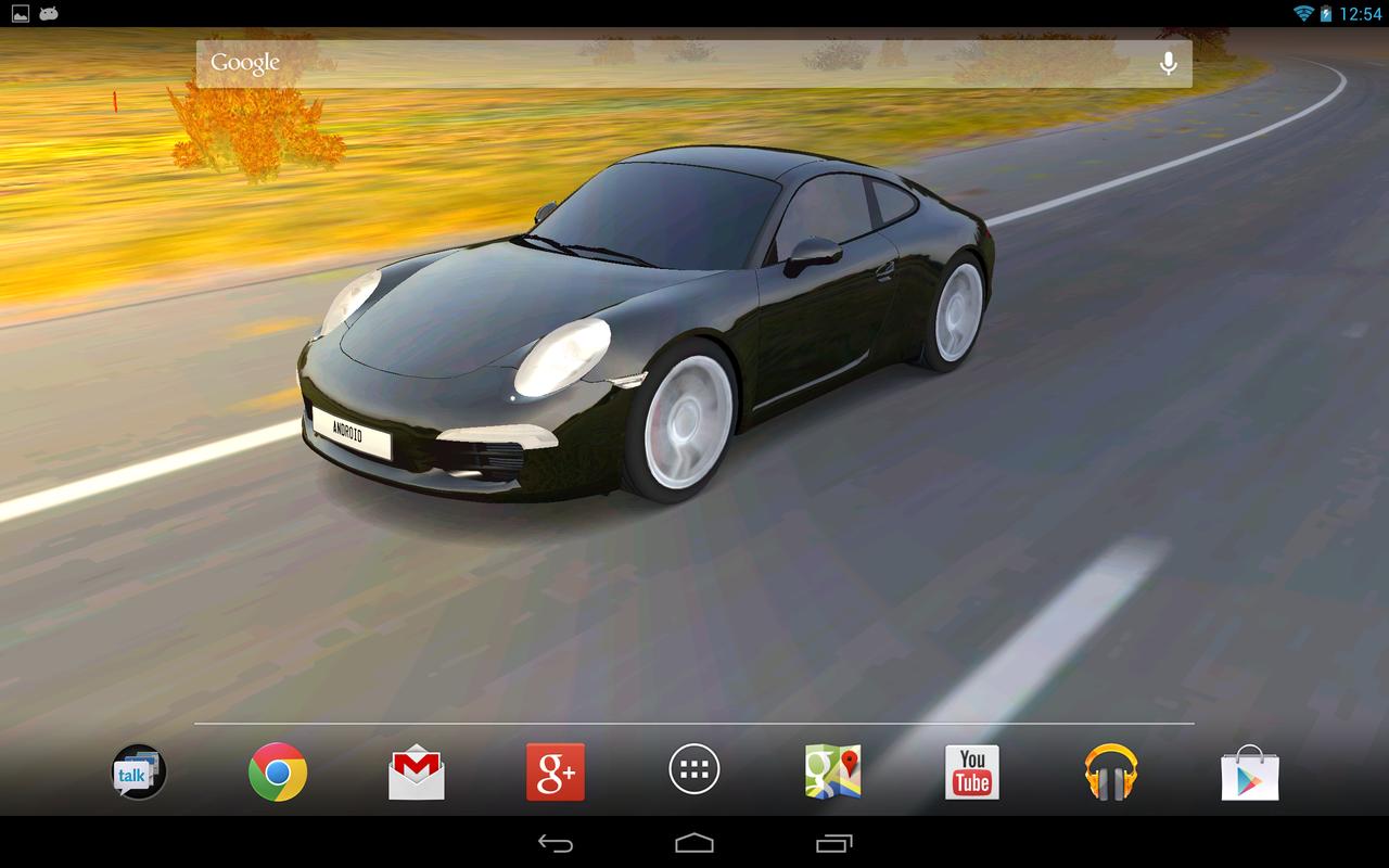 3D Car Live Wallpaper - screenshot