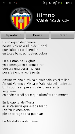 Himno Valencia CF