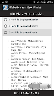 Yazar-Eser-Tür Fihristi Screenshots 3