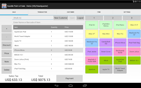 Free Download Gazelle POS for Android Tablet APK