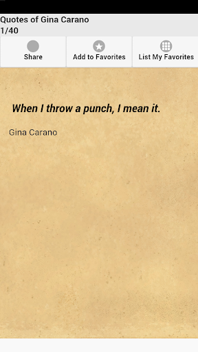 Quotes of Gina Carano