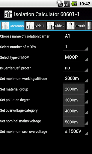 Isolation Calculator 60601-1