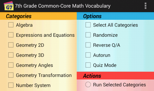 Common-Core Grade 7 Math Vocab