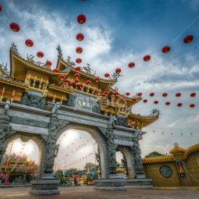 Temple Gate by Ah Chun - Buildings & Architecture Places of Worship