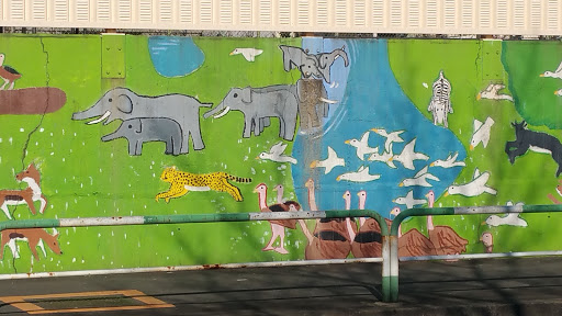 動物園の壁画