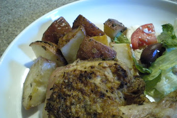 Greek Grilled...Then Roasted Chicken and Potatoes