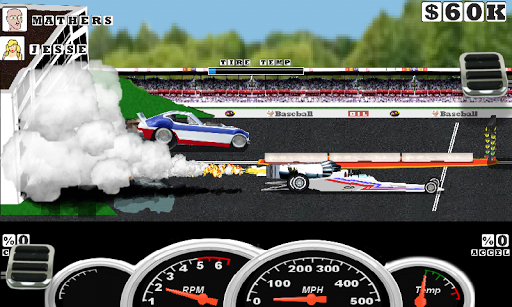 Burn Out Drag Racing