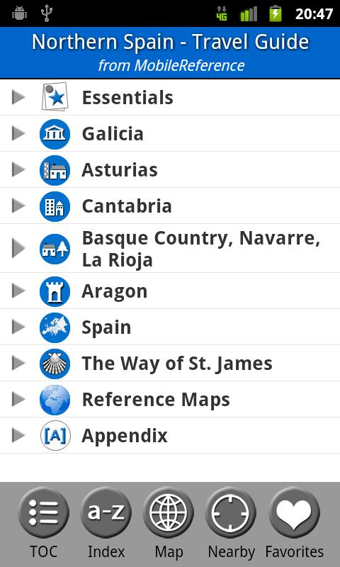 Northern Spain - Travel Guide Screen 1