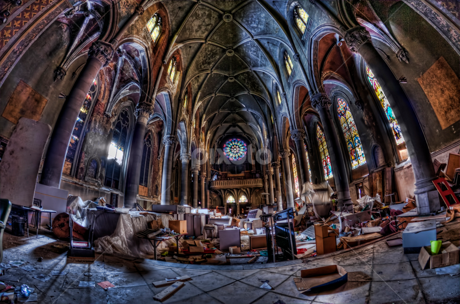 Abandoned Catholic Church circa 1894 by Dawn Robinson - Buildings & Architecture Decaying & Abandoned